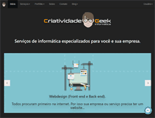 Tablet Screenshot of criatividadegeek.com
